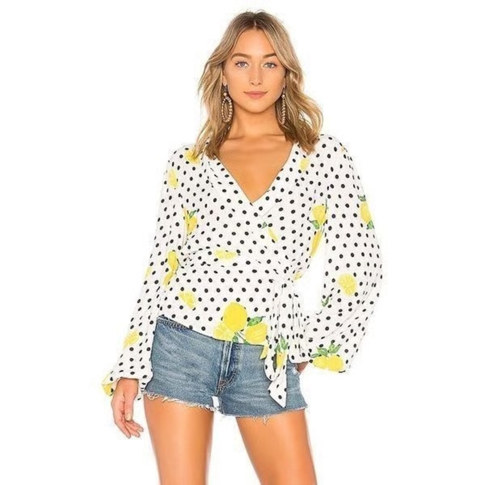 LOVERS + FRIENDS Mikayla 🍋 Wrap Top